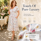 ⏰LAST DAY Buy 2 get 1 free!!🌿Women's V-Neck Floral Print Dress with Twist Waist