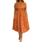 ⏰LAST DAY Buy 2 get 1 free!!🌿Women's V-Neck Floral Print Dress with Twist Waist
