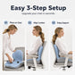 🪑 Ergonomic Memory Foam Seat Cushion with Back Support – Stay Comfortable All Day, Perfect for Office, Car & Home ⚡ Free Shipping ⚡