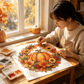 ⏳LAST DAY SALE ONLY  As low as￡7.99 each !!🔥🍂 Autumnal pumpkin wreath with a diamond pattern to hang up – Complete DIY kit