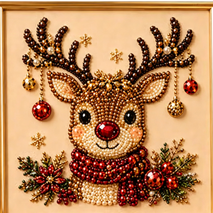 🎅 50% OFF EARLY XMAS SALE! ✨ Christmas Pearl & Rhinestone Painting Kit – Create DIY Gifts & Festive Decor Early 🎄
