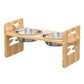 Adjustable Height Elevated Dog & Cat Feeder