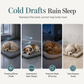 🐾50% OFF! 🛏️ Semi-Enclosed Warm Pet Sleeping Bag Bed – Windproof, Plush & Cozy Pet Bed for Cats & Small Dogs, Soft Calming Nest for Winter Naps 🌨️