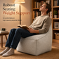 🧺 Storage Stool Cover: Fill with Clothes, 100kg Support, Wide Zipper, Washable, 45x45x23cm