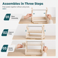 ⏰ Multi-Layer Steel Dish Drying Rack – Vertical Storage, Drip Tray, Tool-Free Install ✨