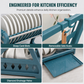 ⏰ Multi-Layer Steel Dish Drying Rack – Vertical Storage, Drip Tray, Tool-Free Install ✨