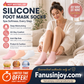 🔥Get 3 items when you buy 1！✨️Enjoy a foot spa anytime anywhere！👣Moisturizing Foot Mask Exfoliating Silicone Socks Beach Protective Socks(3pcs)