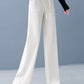 Women's Padded And Thickened Solid Color Wide-Legged Drawstring Straight Pants