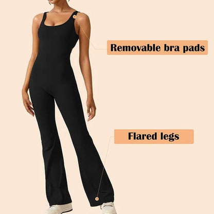 💥2024 New Sales - 49% OFF🔥Sexy Backless Flare Jumpsuits: Irresistible Sleeveless Style!
