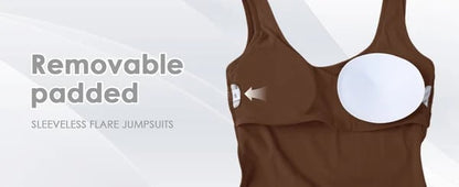 💥2024 New Sales - 49% OFF🔥Sexy Backless Flare Jumpsuits: Irresistible Sleeveless Style!