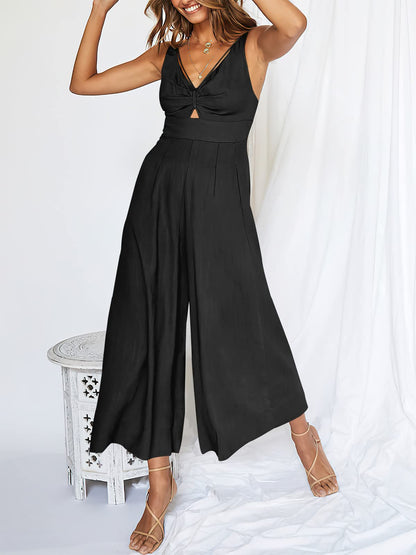 What should I wear tomorrow?💟V-neck high waisted jumpsuit!💟