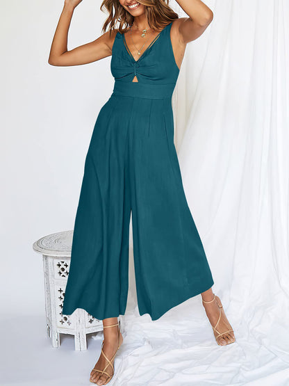 What should I wear tomorrow?💟V-neck high waisted jumpsuit!💟