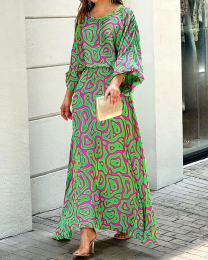 💃🏻Slit sleeve Maxi dress set, the encounter of elegance and sexiness! 💃🏻