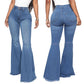 Women’s High-waist Stretch Flared Denim Pants