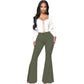 Women’s High-waist Stretch Flared Denim Pants