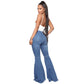 Women’s High-waist Stretch Flared Denim Pants